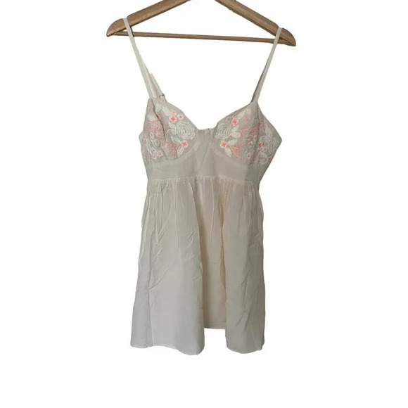 Free People Intimately Bed of Roses Babydoll Boho Slip Dress NWOT - Picture 4 of 8